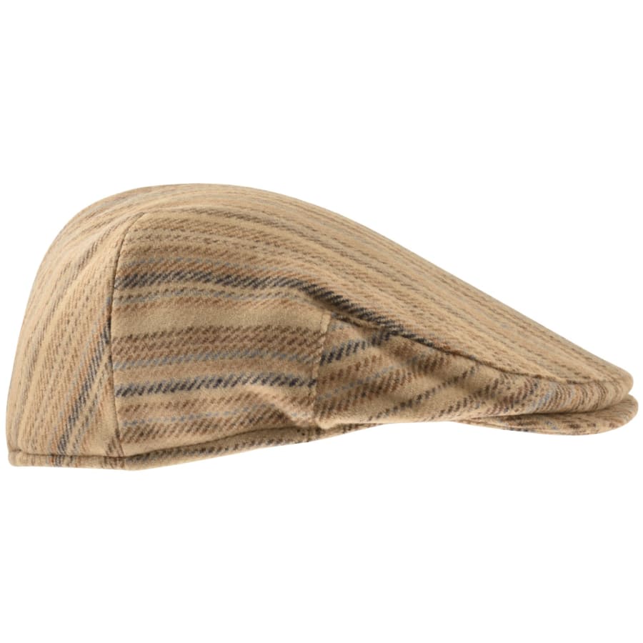 Image number 1 for Paul Smith Wool Flat Cap Brown