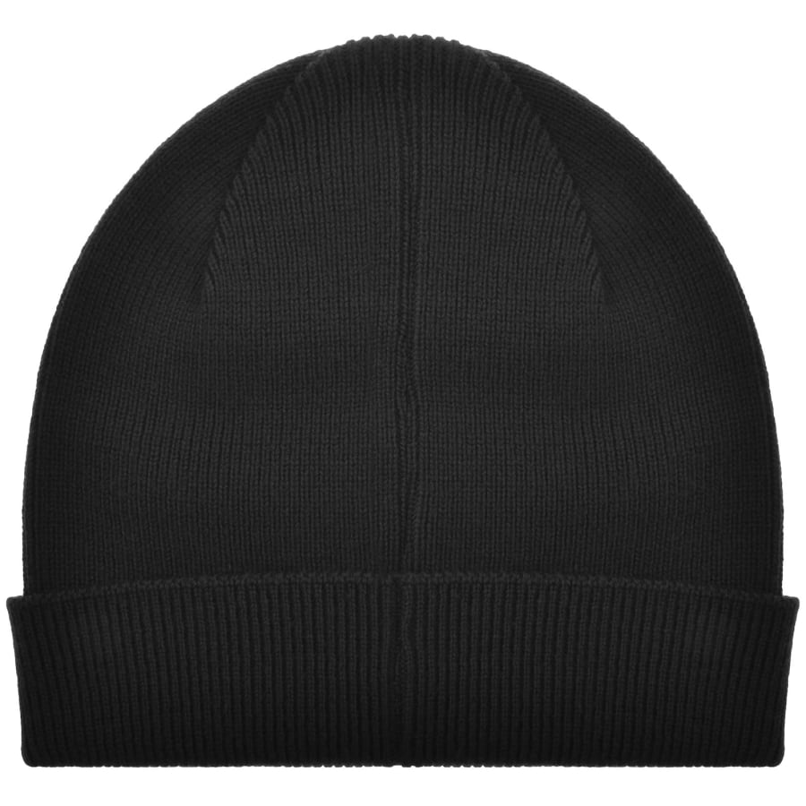 Image number 2 for Paul Smith Rib Zebra Lambswool Beanie Hat Black