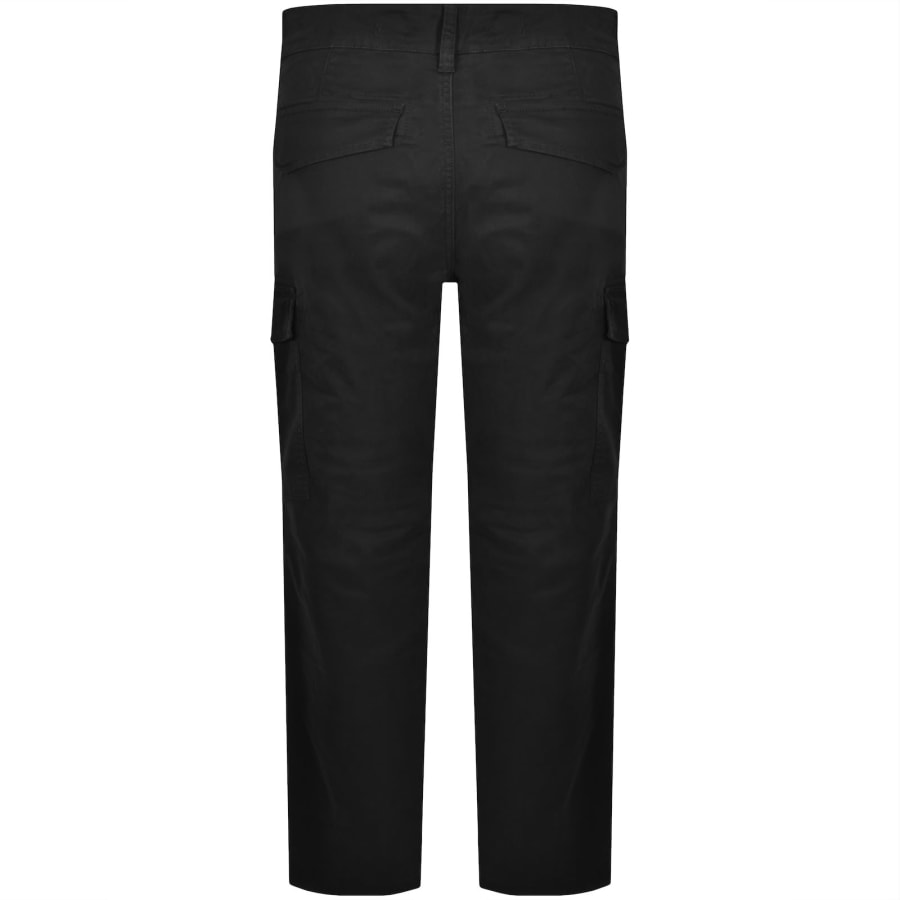 Image number 3 for Luke 1977 Relaxed Panama Cargo Trousers Black