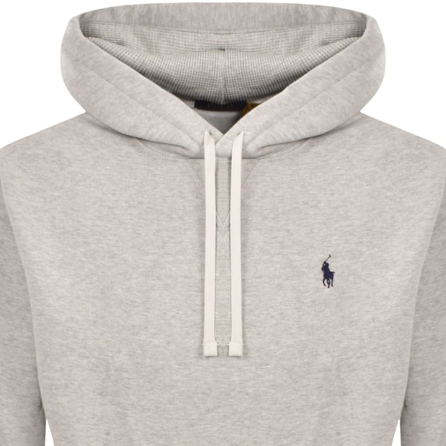 Image number 2 for Ralph Lauren Classic Hoodie Light Heather