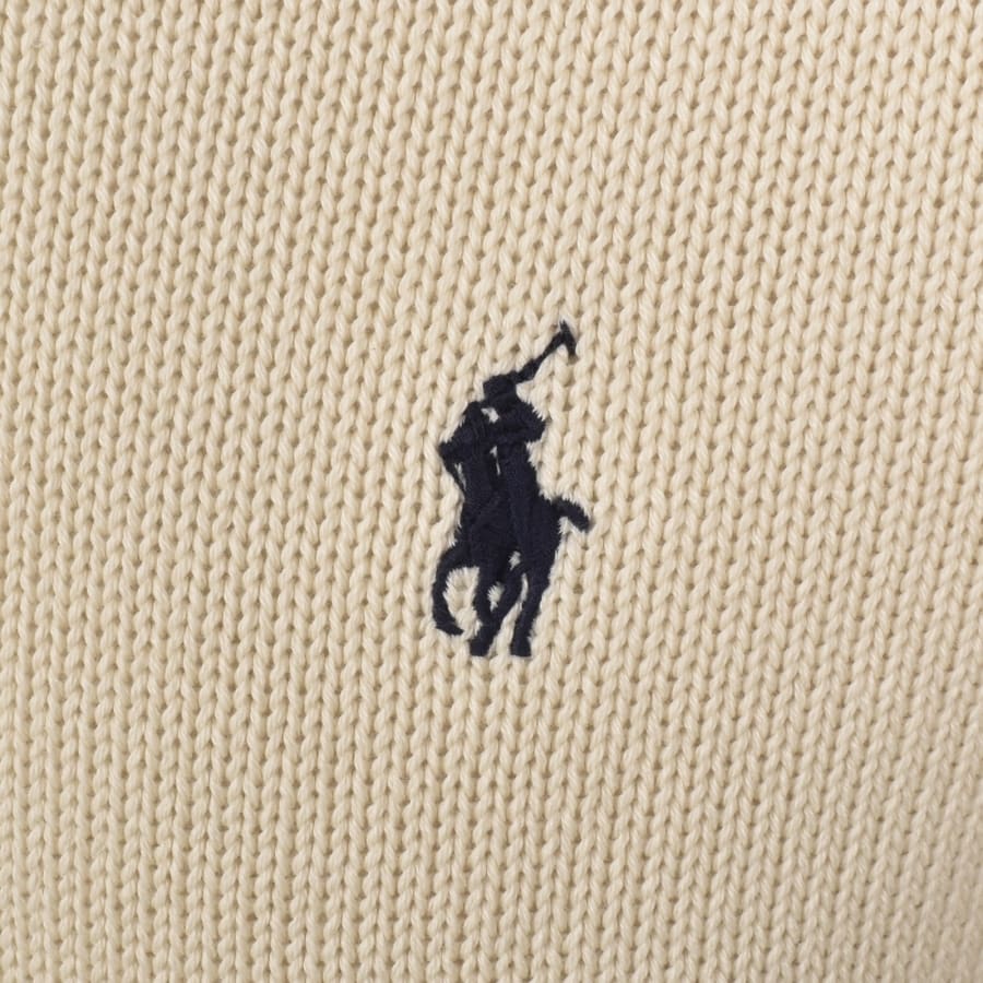 Image number 3 for Ralph Lauren Crew Neck Knit Jumper Cream
