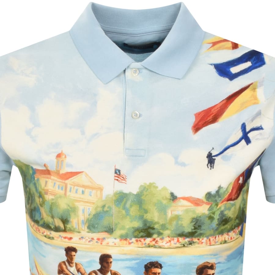 Image number 2 for Ralph Lauren Short Sleeve Polo Blue