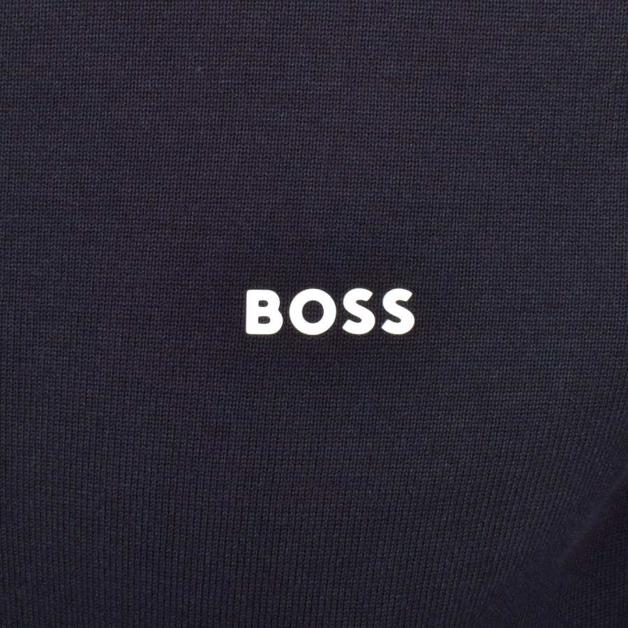 Image number 3 for BOSS Ever X Crew Neck Jumper Dark Blue