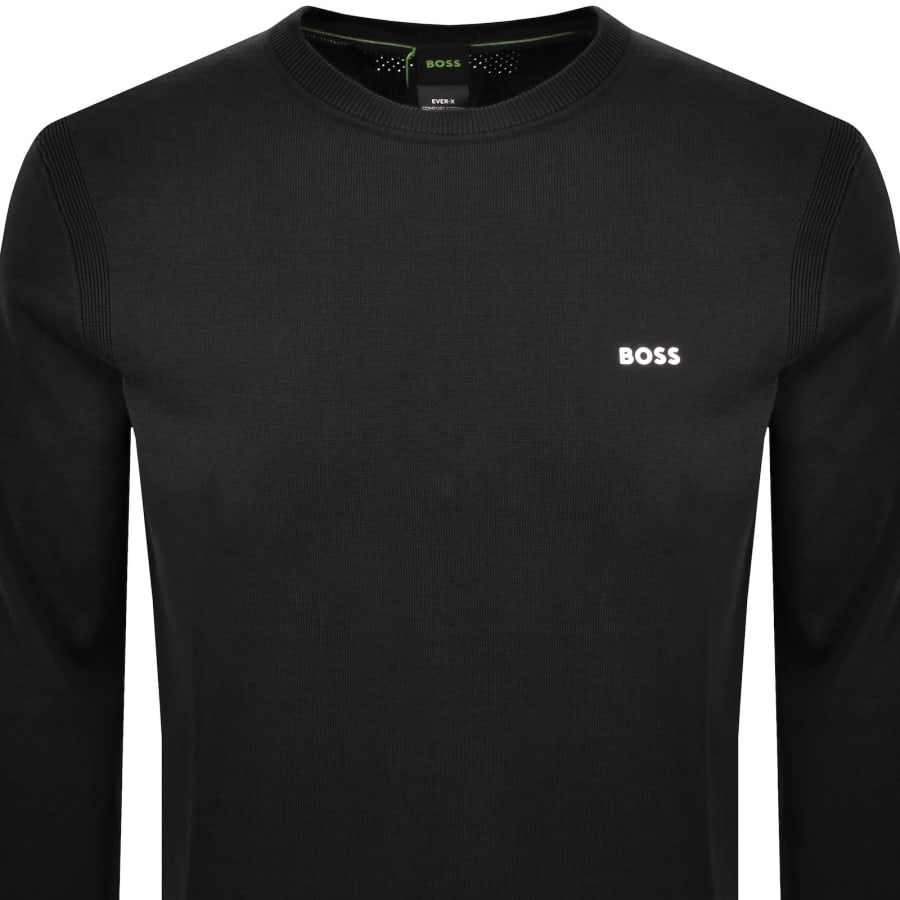 Image number 2 for BOSS Ever X Crew Neck Jumper Black