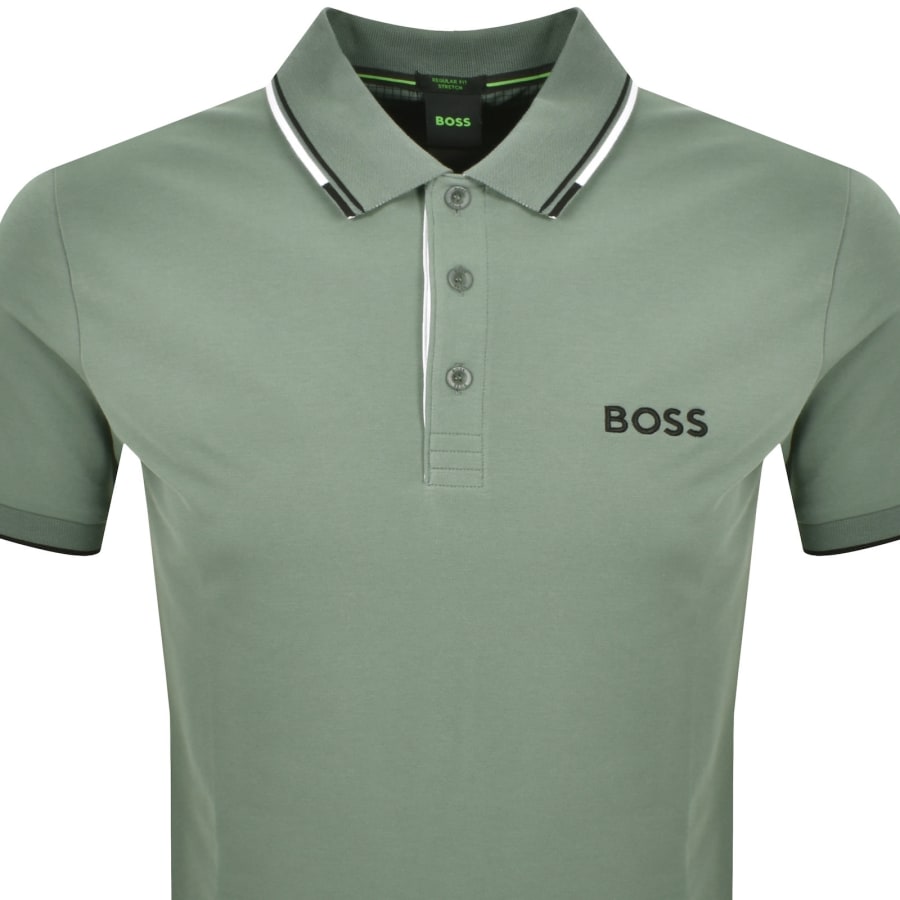 Image number 2 for BOSS Paddy Pro Polo T Shirt Green