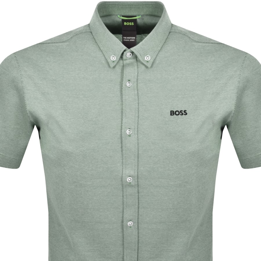 Image number 2 for BOSS Motion Regular Fit Shirt Green