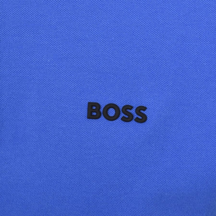 Image number 3 for BOSS Pariq Polo T Shirt Medium Blue