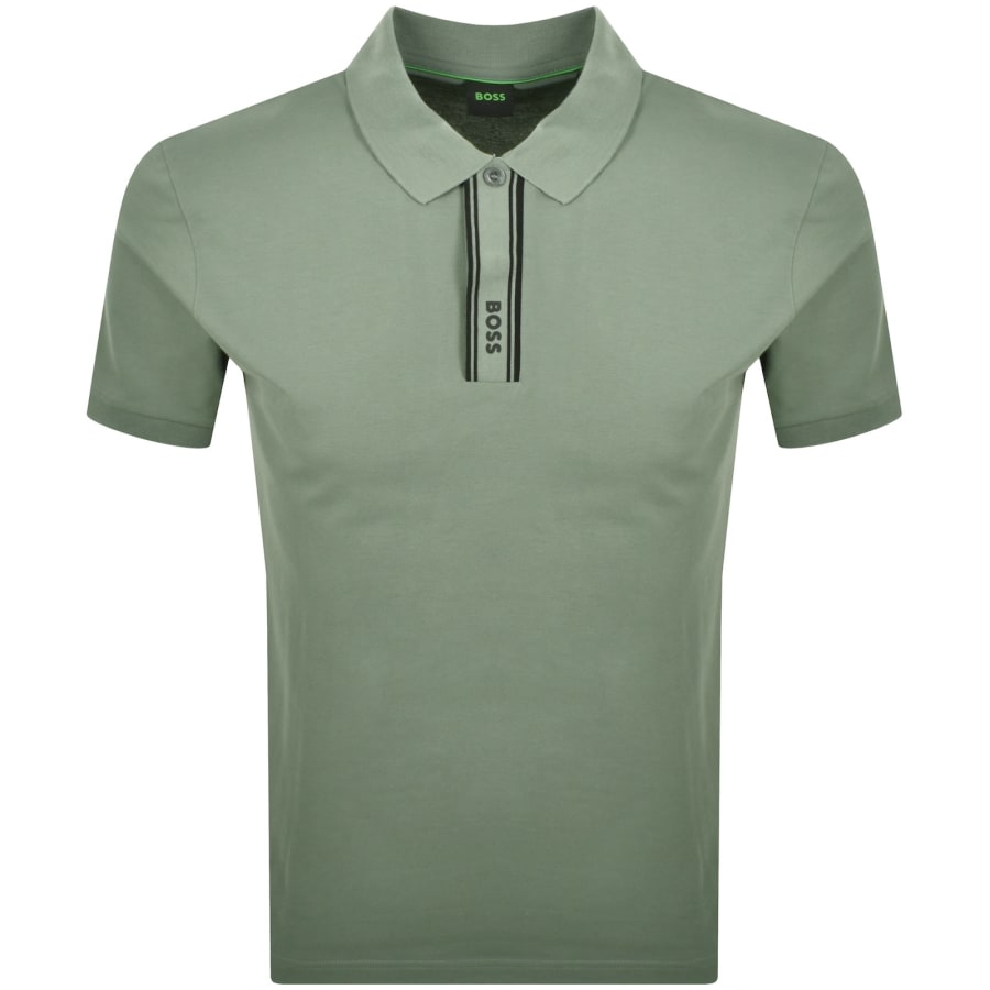 Image number 1 for BOSS Paddy Polo T Shirt Green