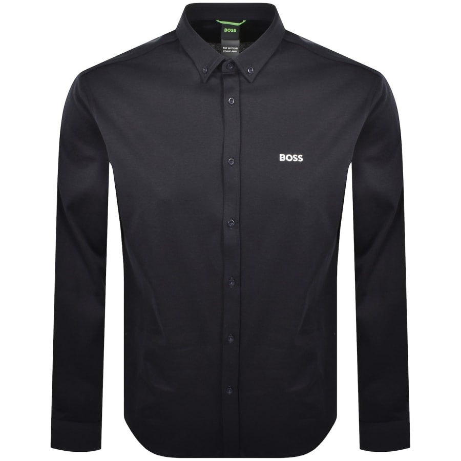 Image number 1 for BOSS B Motion Long Sleeve Shirt Navy