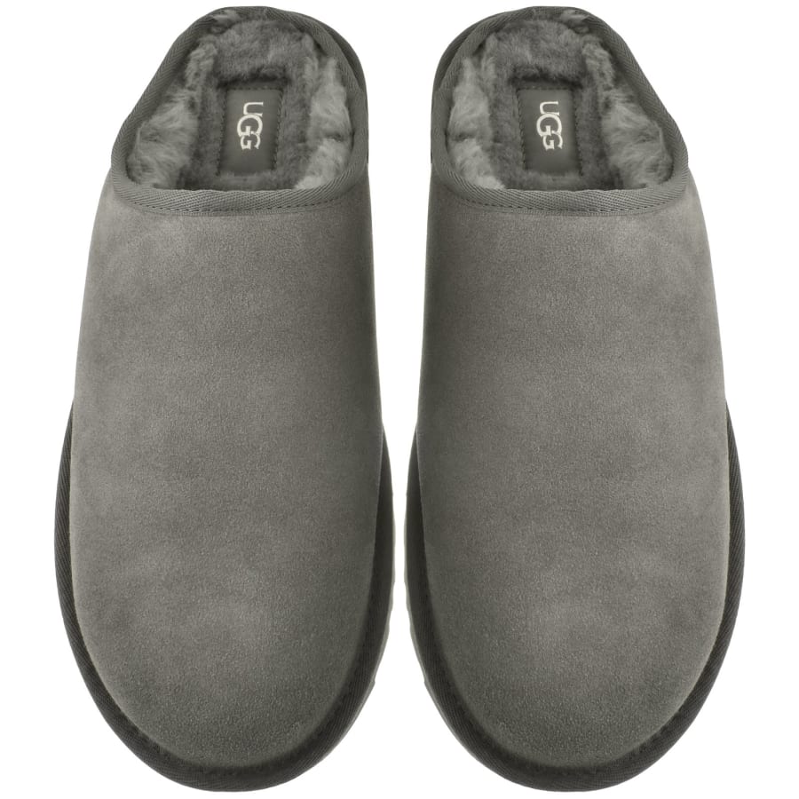 Image number 3 for UGG Slip On Slippers Grey