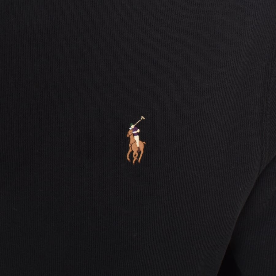 Image number 3 for Ralph Lauren Half Zip Sweatshirt Black