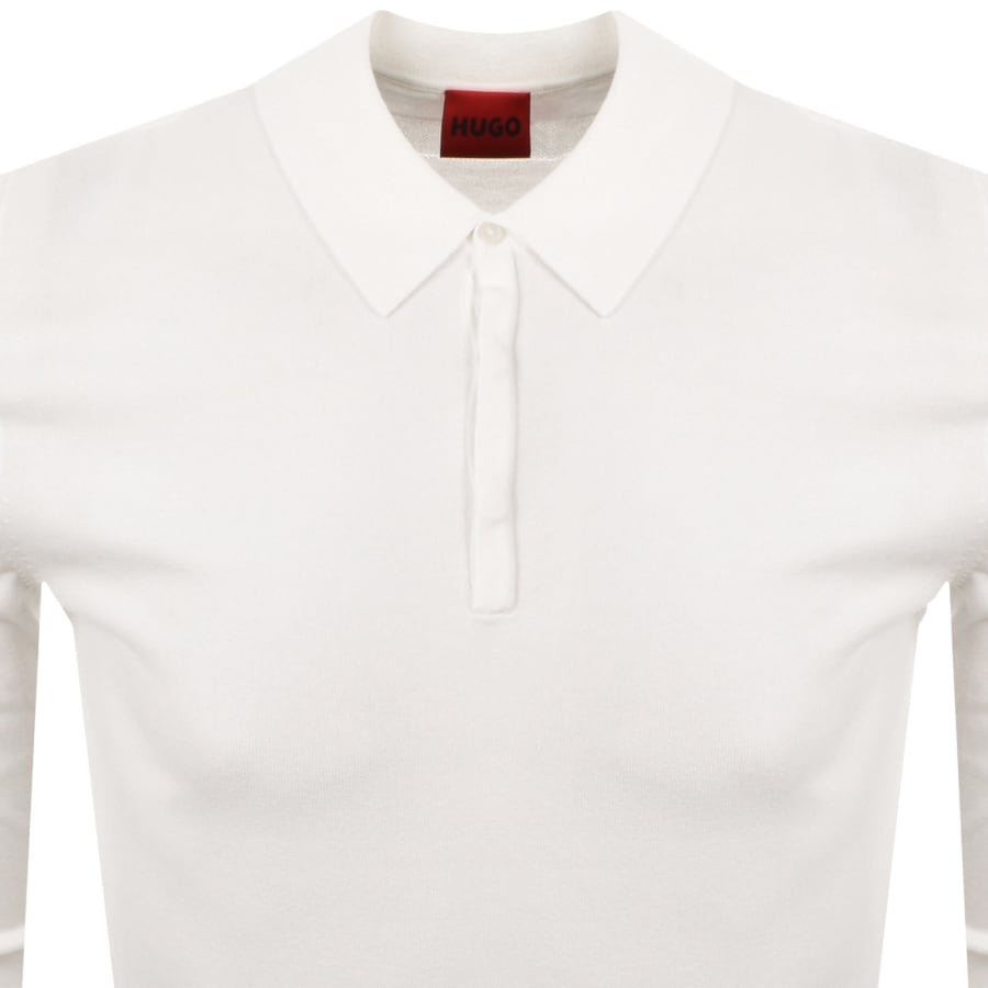 Image number 2 for HUGO San Pippo Slim Fit Polo T Shirt Cream
