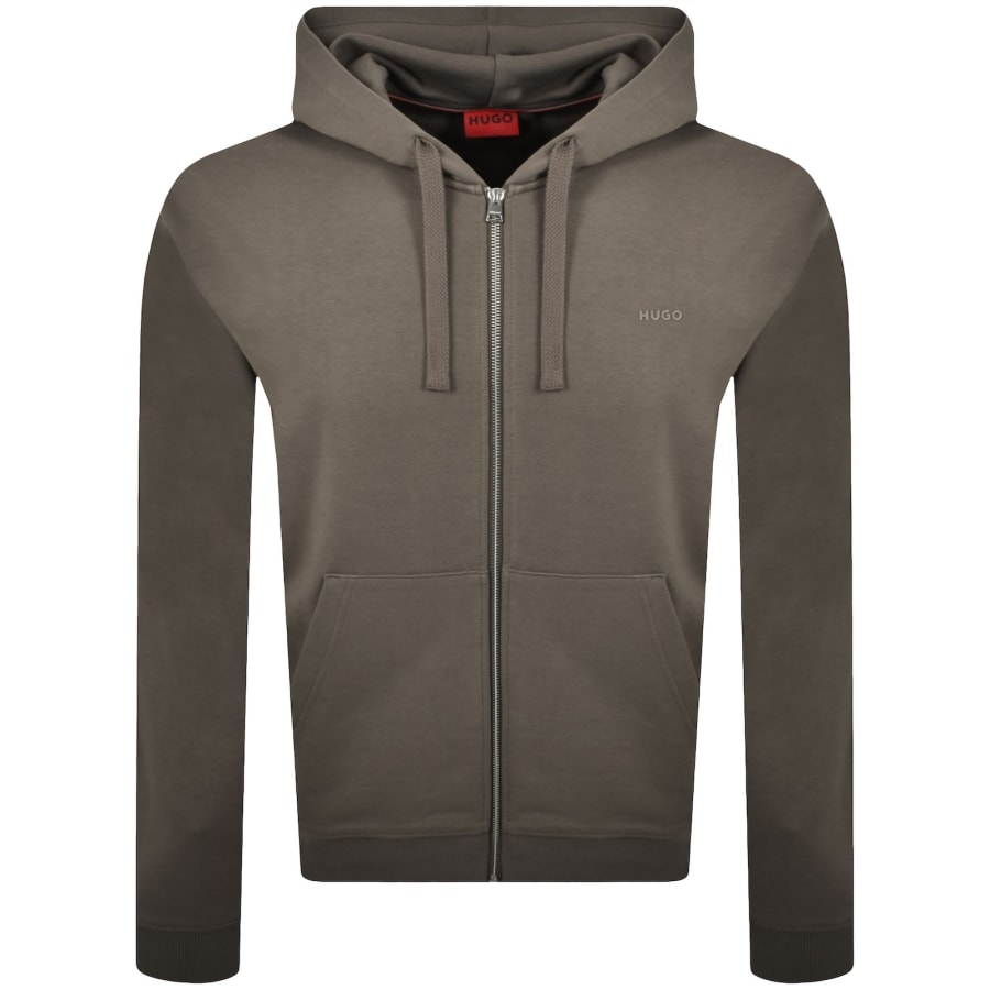 Image number 1 for HUGO Dapozip Hoodie Grey