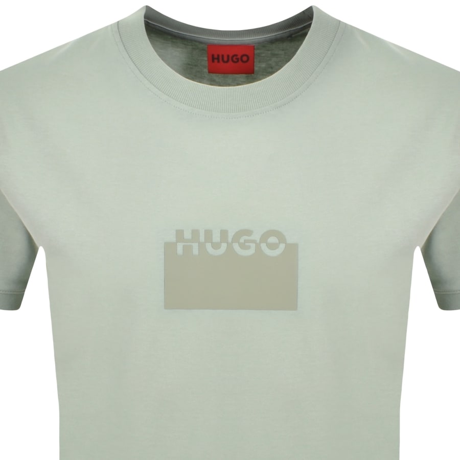 Image number 2 for HUGO Delastio T Shirt Green
