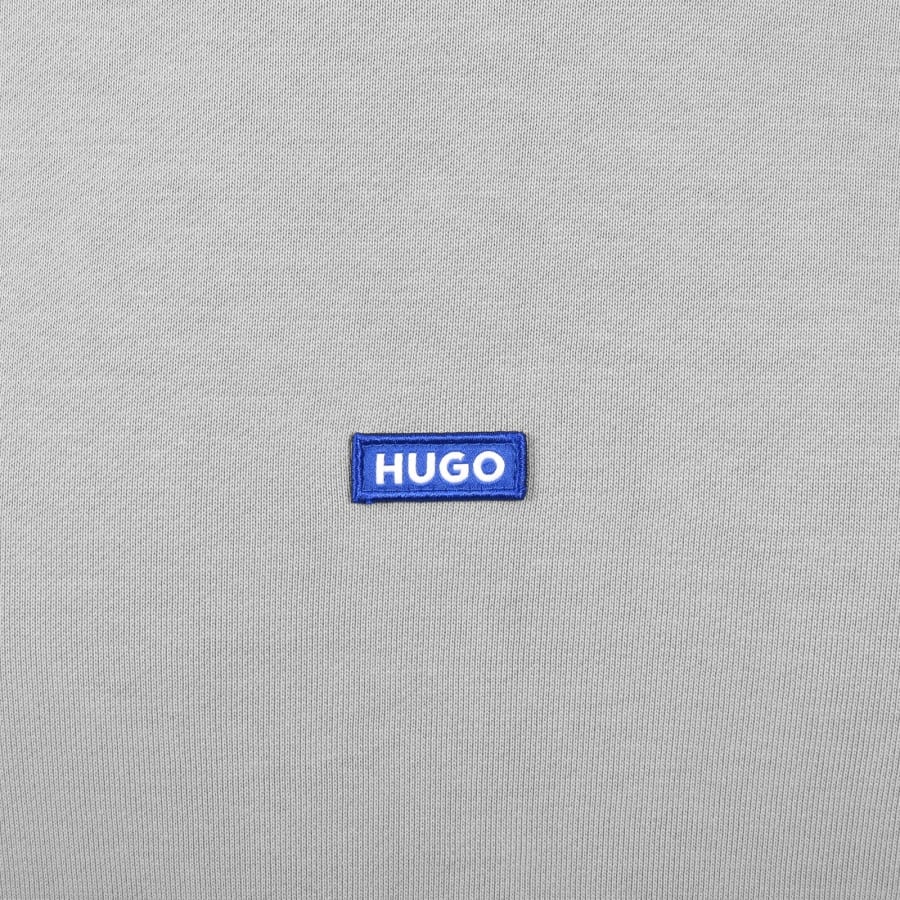 Image number 3 for HUGO Blue Nalonso Hoodie Grey