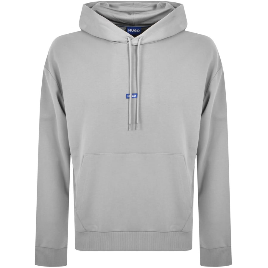 Image number 1 for HUGO Blue Nalonso Hoodie Grey