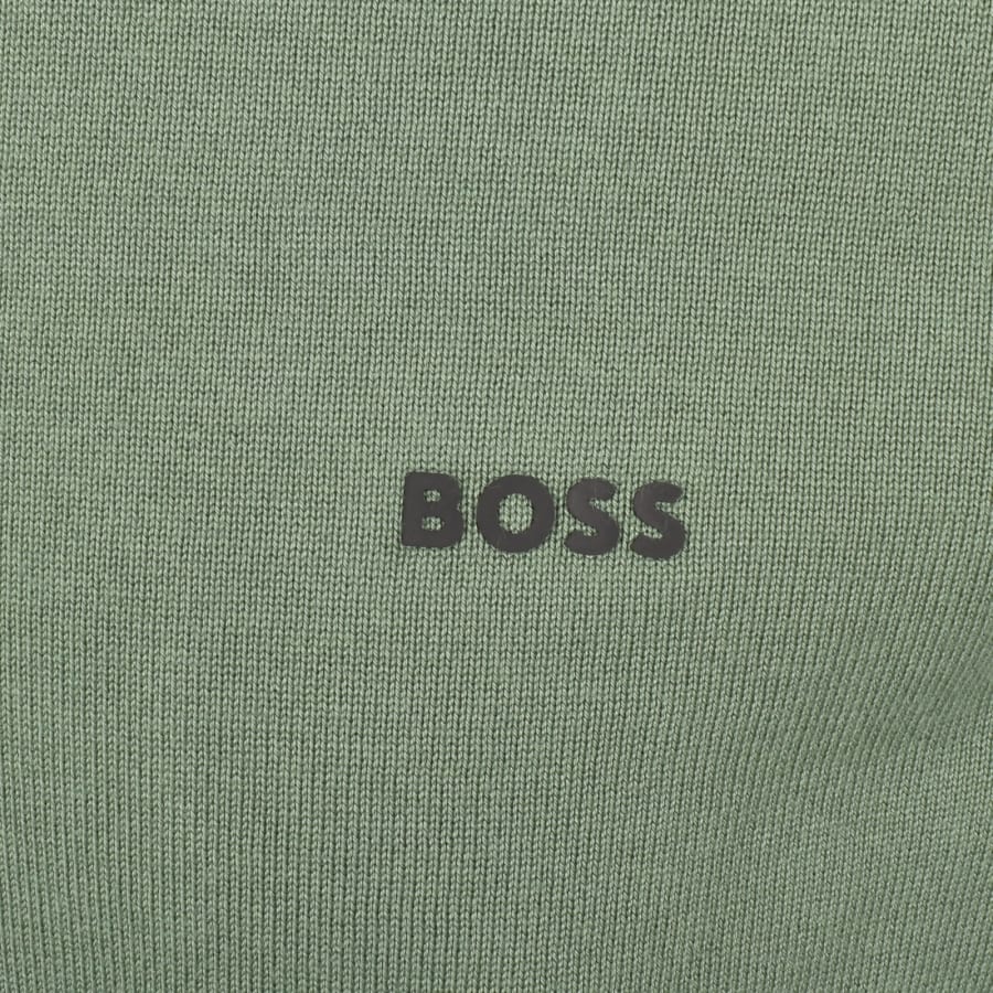 Image number 3 for BOSS Ever X Crew Neck Jumper Green