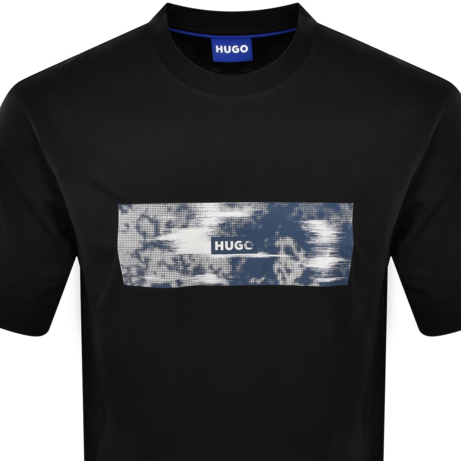 Image number 2 for HUGO Blue Napolux T Shirt Black