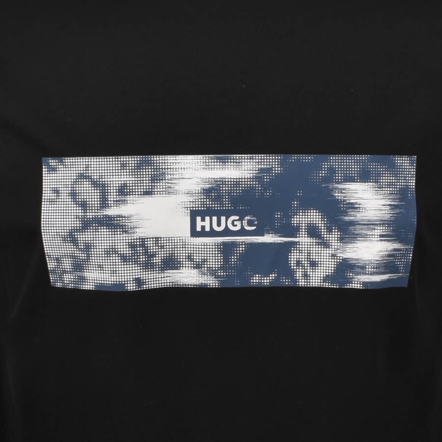 Image number 3 for HUGO Blue Napolux T Shirt Black