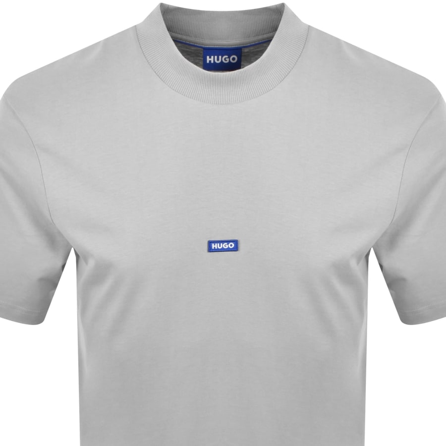 Image number 2 for HUGO Blue Nieros Logo T Shirt Grey