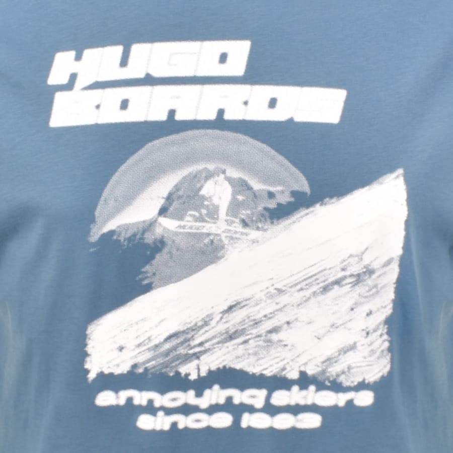 Image number 3 for HUGO Blue Napolux T Shirt Blue