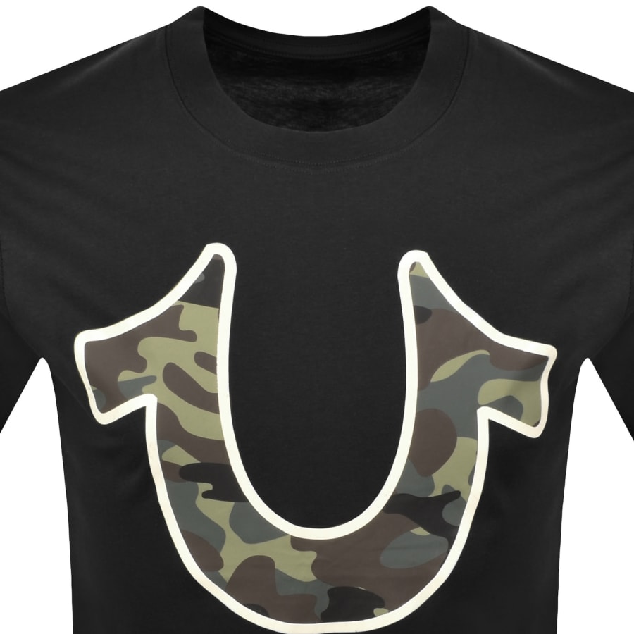Image number 2 for True Religion Camo Logo T Shirt Black