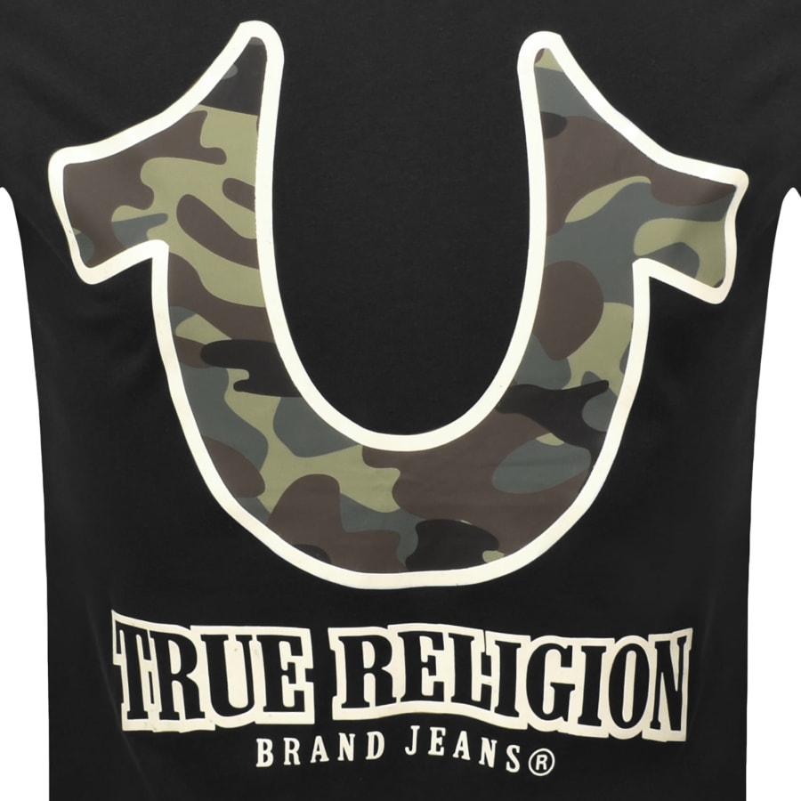 Image number 3 for True Religion Camo Logo T Shirt Black