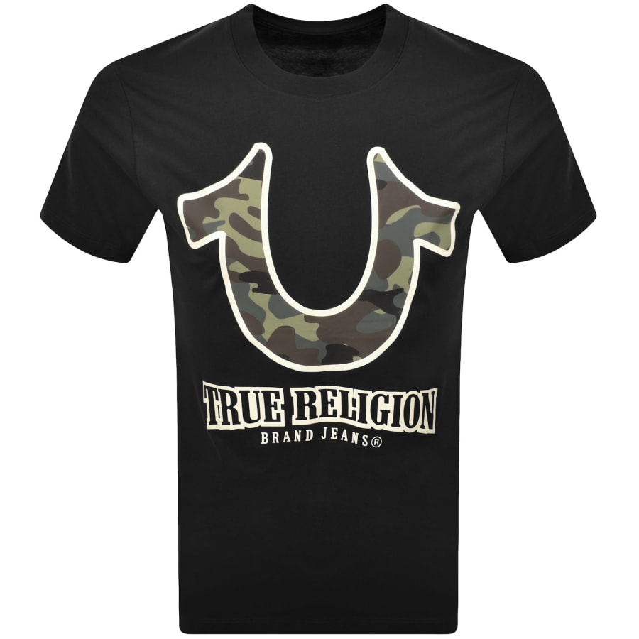 Image number 1 for True Religion Camo Logo T Shirt Black