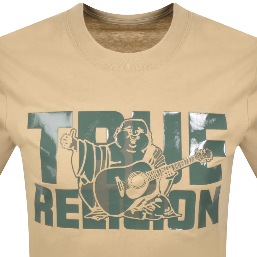 Image number 2 for True Religion Overlap Logo T Shirt Brown