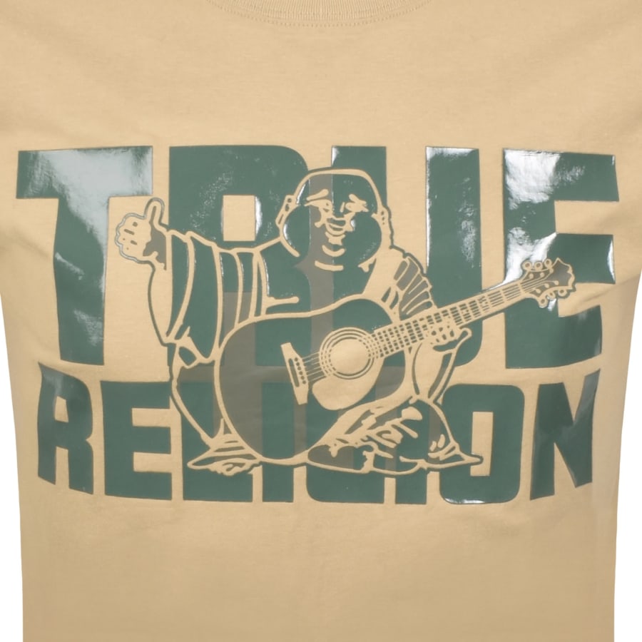 Image number 3 for True Religion Overlap Logo T Shirt Brown