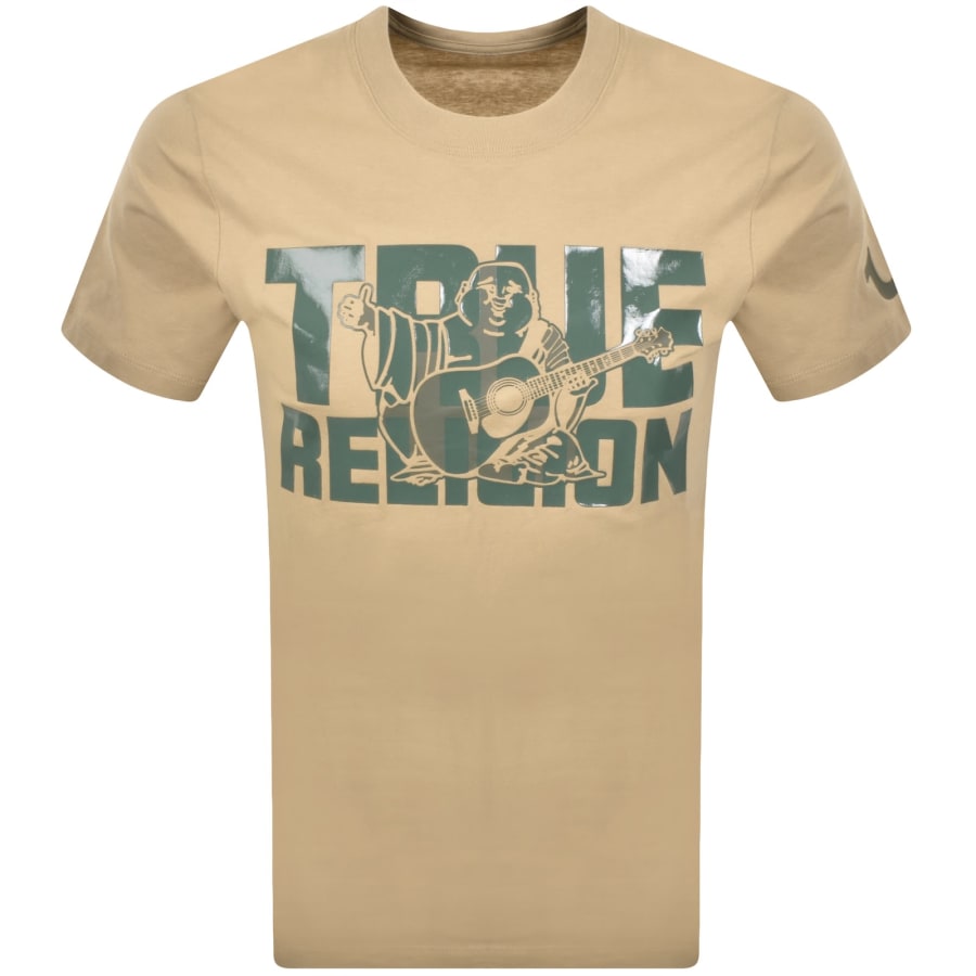 Image number 1 for True Religion Overlap Logo T Shirt Brown