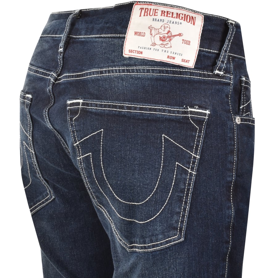 Image number 4 for True Religion Rocco Dark Wash Skinny Jeans Blue