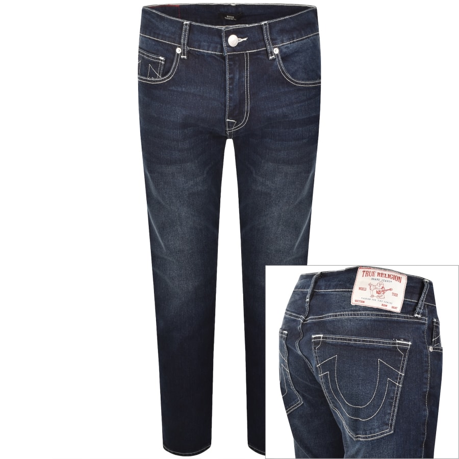 Image number 1 for True Religion Rocco Dark Wash Skinny Jeans Blue