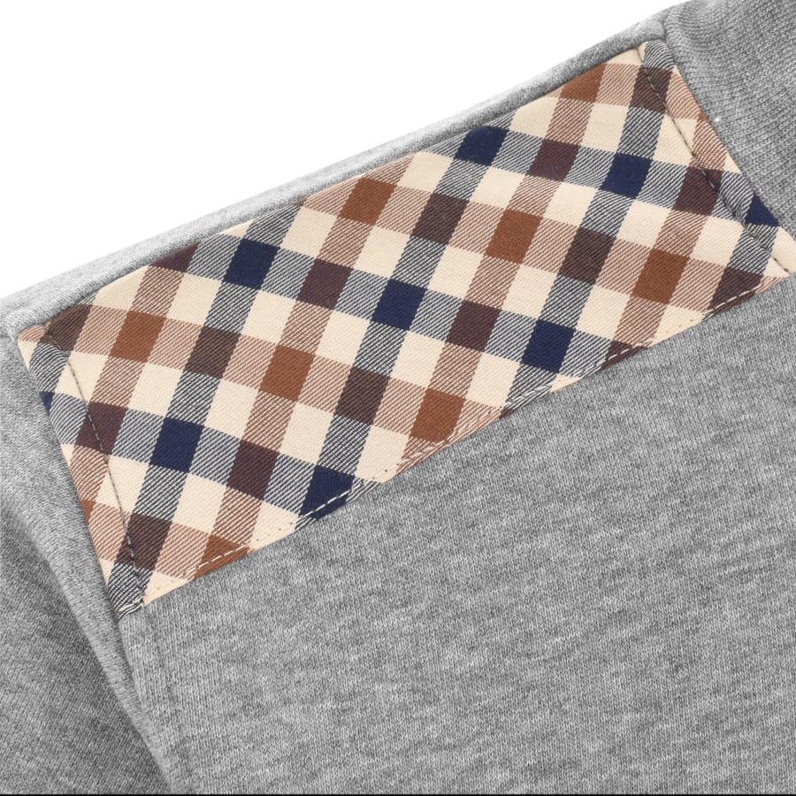 Image number 4 for Aquascutum Active Quarter Zip Sweatshirt Grey