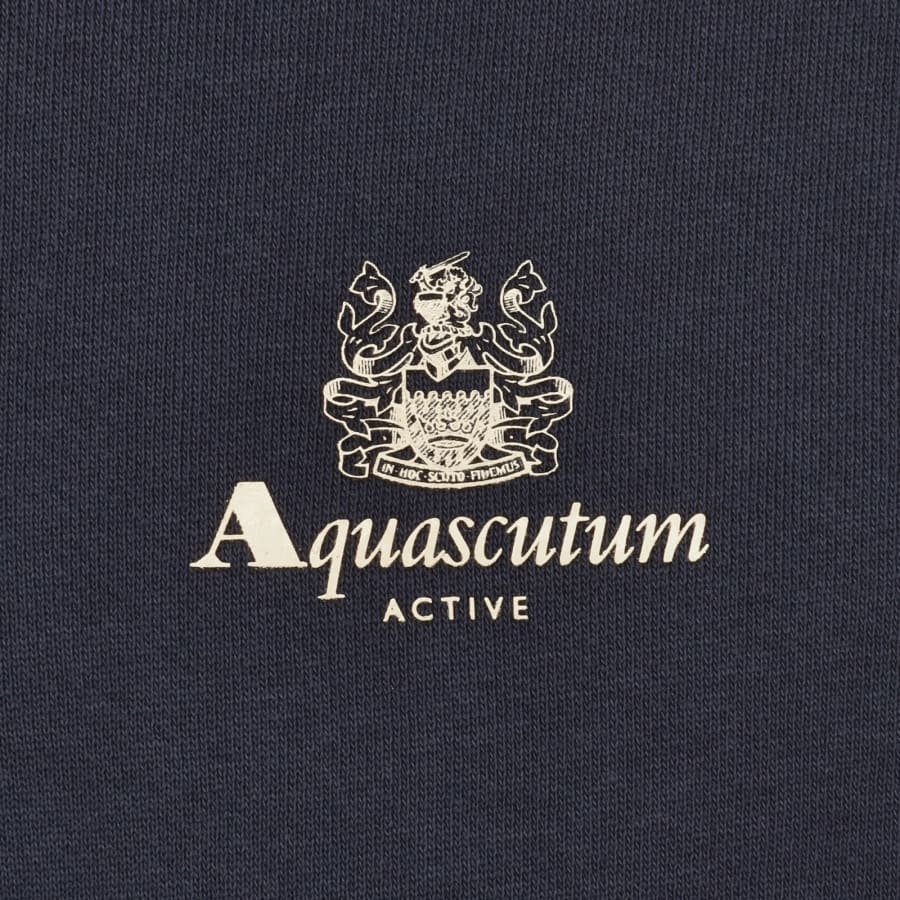 Image number 3 for Aquascutum Active Quarter Zip Sweatshirt Navy