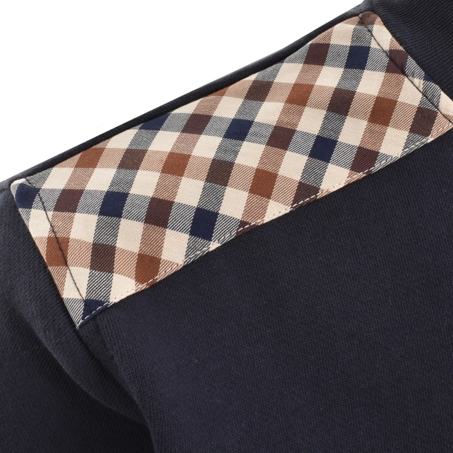 Image number 4 for Aquascutum Active Quarter Zip Sweatshirt Navy