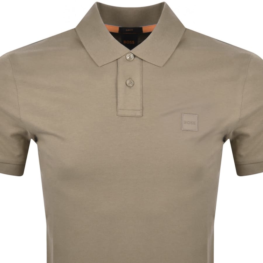 Image number 2 for BOSS Passenger Polo T Shirt Brown