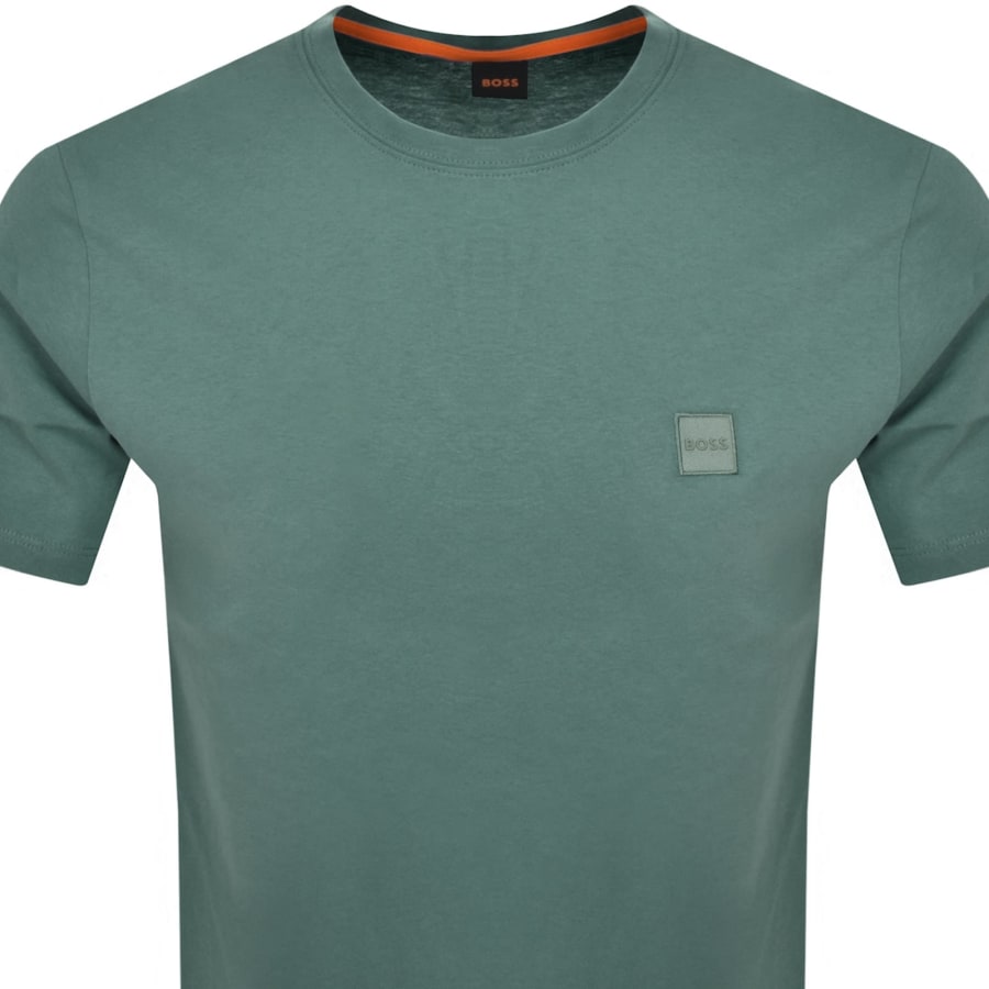 Image number 2 for BOSS Tales T Shirt Open Green
