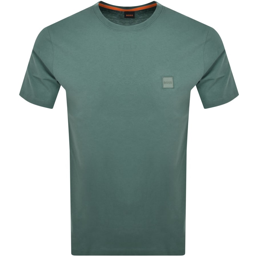 Image number 1 for BOSS Tales T Shirt Open Green