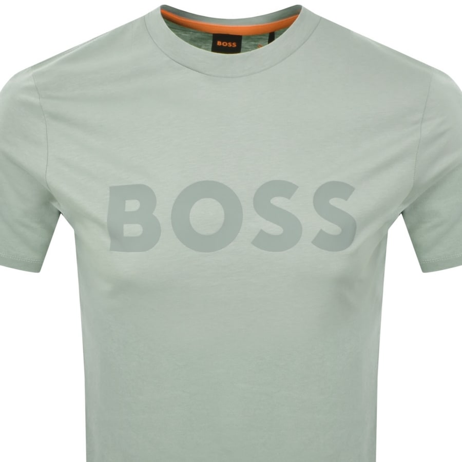 Image number 2 for BOSS Thinking 1 Logo T Shirt Green