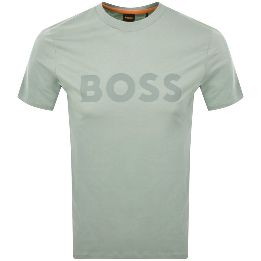 Image number 1 for BOSS Thinking 1 Logo T Shirt Green