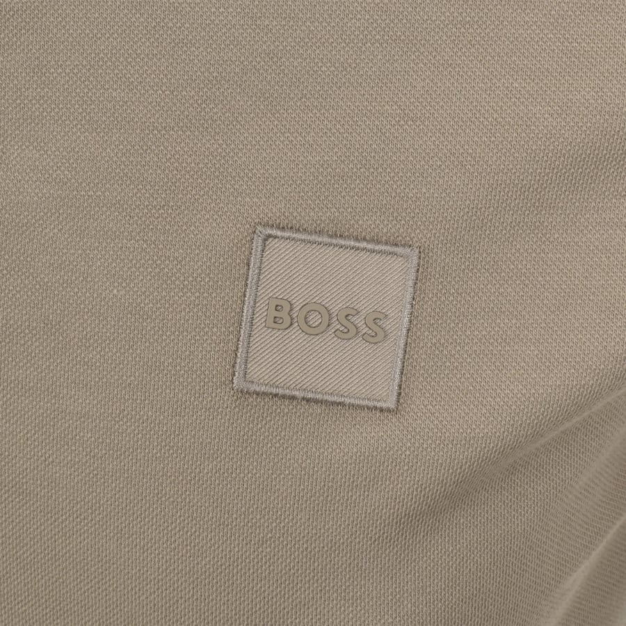 Image number 3 for BOSS Long Sleeve Passerby Polo T Shirt Brown
