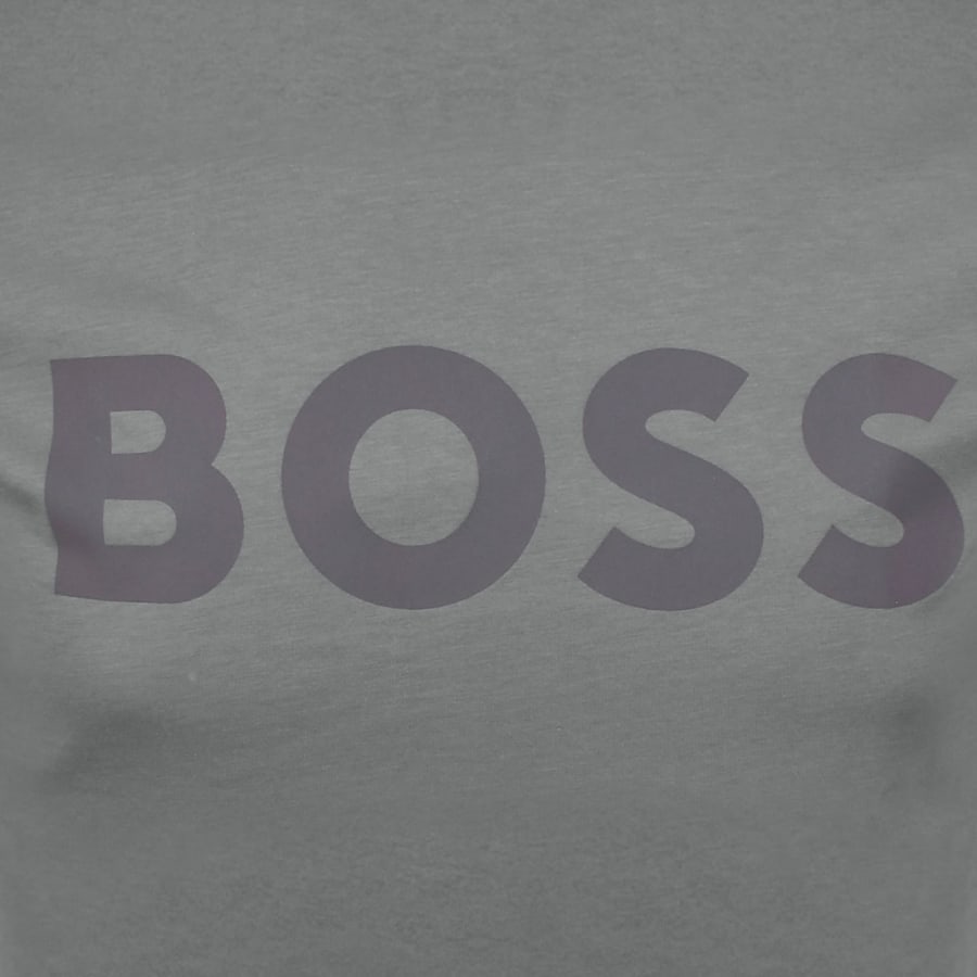 Image number 3 for BOSS Thinking 1 Logo T Shirt Grey
