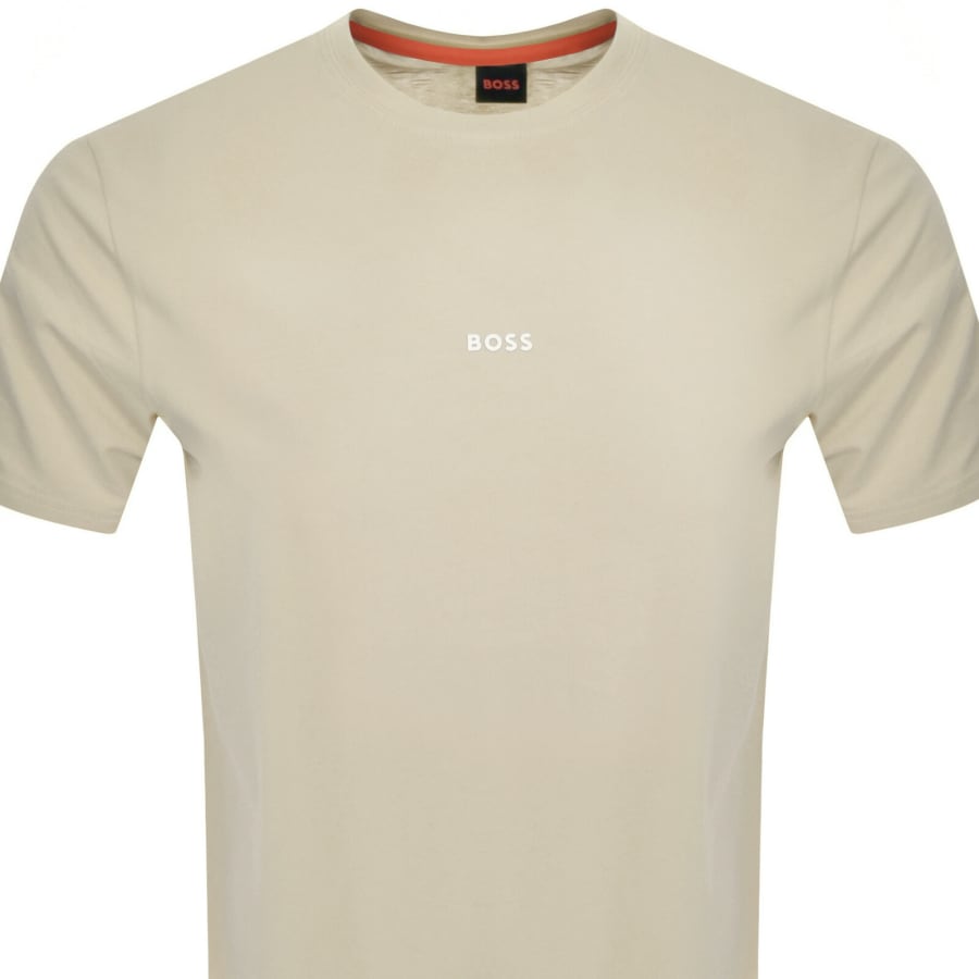 Image number 2 for BOSS TChup Logo T Shirt Light Beige