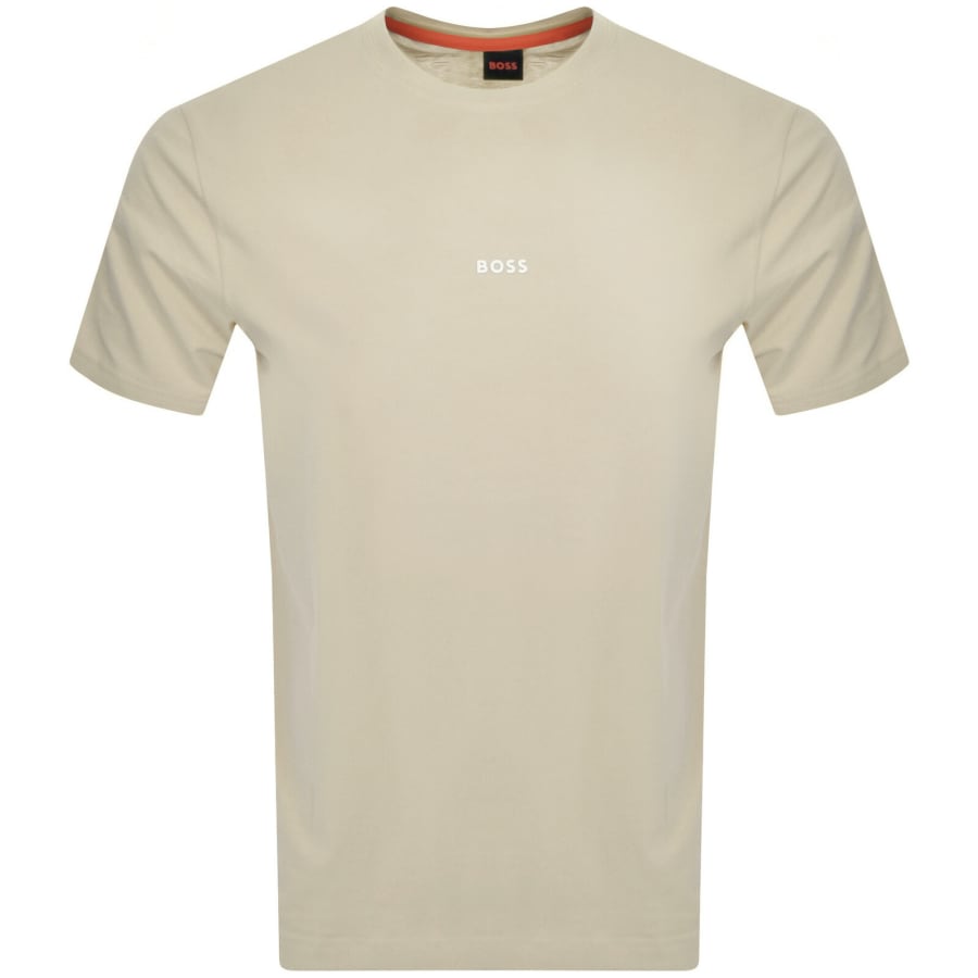 Image number 1 for BOSS TChup Logo T Shirt Light Beige