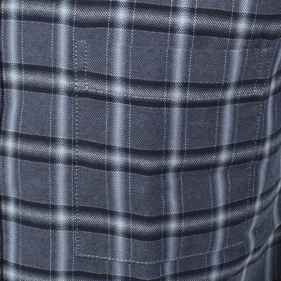 Image number 4 for BOSS Rickert Check Shirt Blue