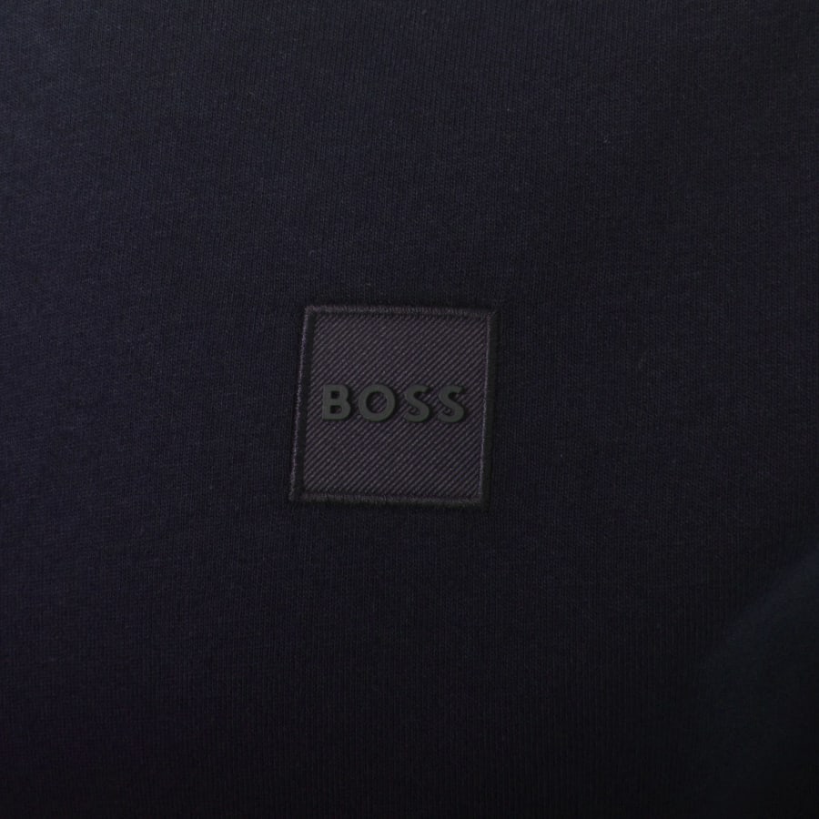 Image number 3 for BOSS Zetrust Quarter Zip Sweatshirt Navy