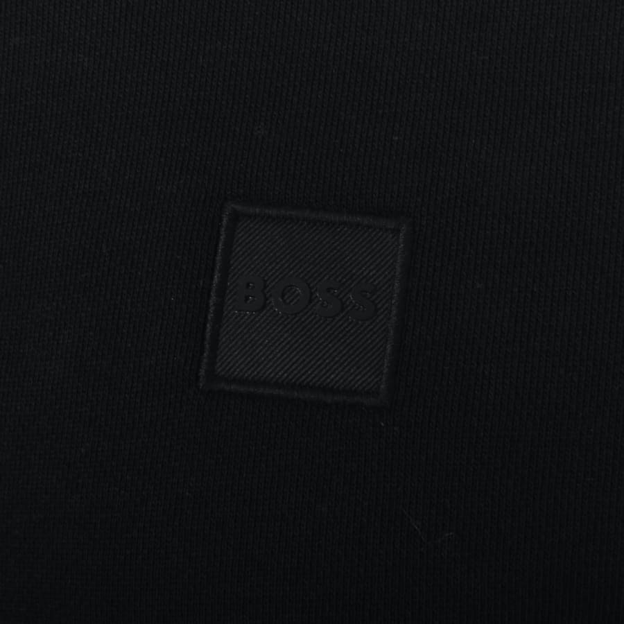 Image number 3 for BOSS Zetrust Quarter Zip Sweatshirt Black