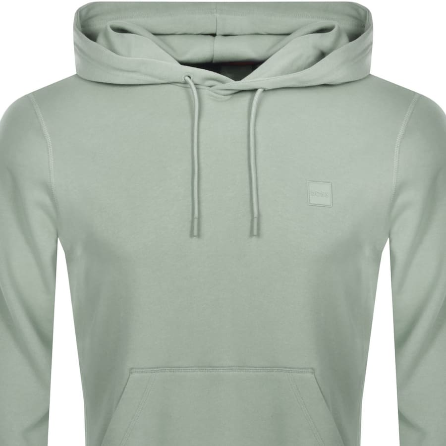 Image number 2 for BOSS Wetalk Pullover Hoodie Light Green