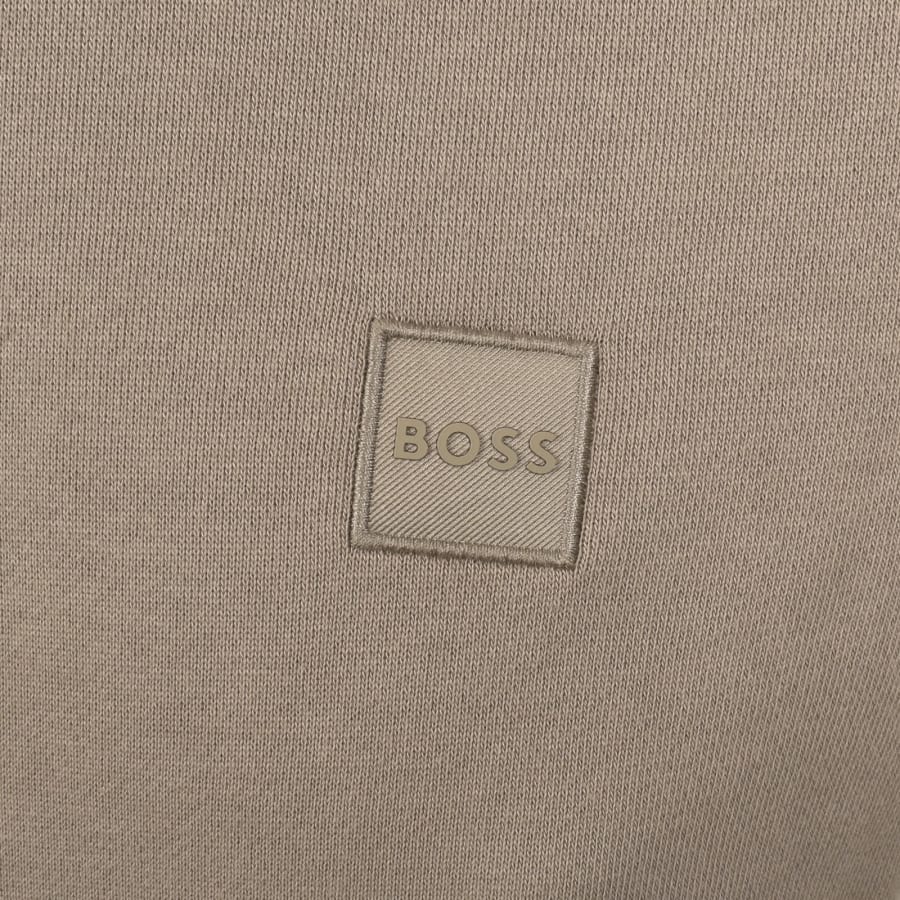 Image number 3 for BOSS Wetalk Pullover Hoodie Light Brown